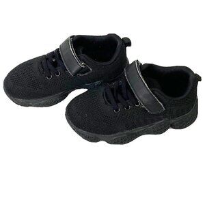 Hetios Kids Shoes Toddler 10 Lightweight Athletic Running Breathable Knit Black